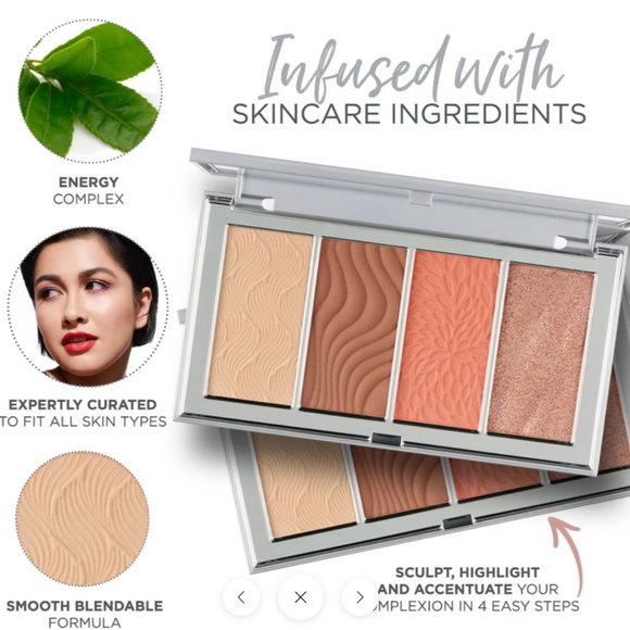 PÜR 4-in-1 Skin-Perfecting Powder Face Palette MED - Picture 2 of 6